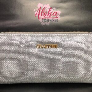 Cartera plata texturizada