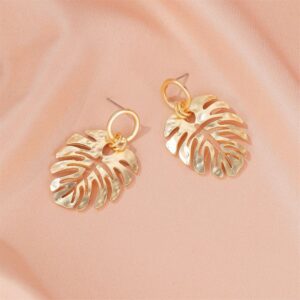Aretes banana leaf