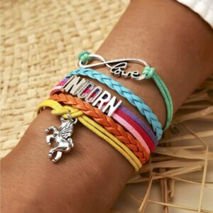 Brazalete colores unicornio