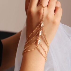 Pulsera Árabe cuentas blancas