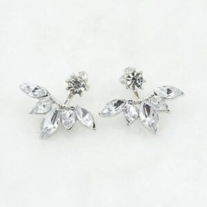 Aretes flor cristal