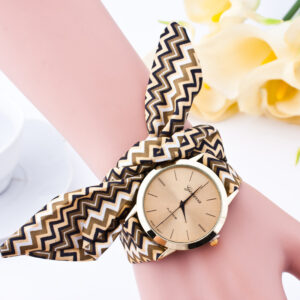 Reloj Lazo zigzag cafe