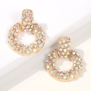 Aretes torcedura brillos