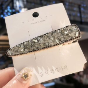 Hair clip fantasy gris