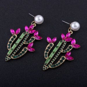 ARETES FLOR CACTUS