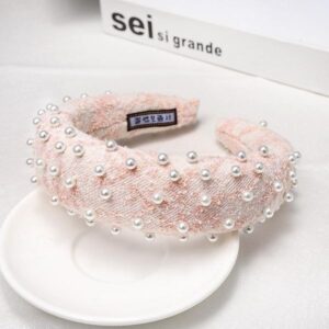 DIADEMA TWEED PERLAS