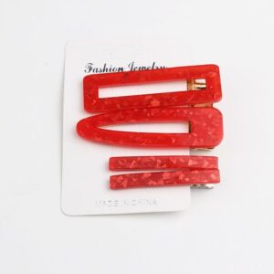 Set hair clips nacarado