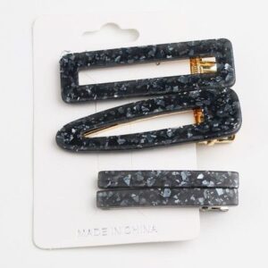 Set hair clips nacarado