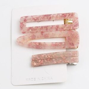 Set hair clips nacarado