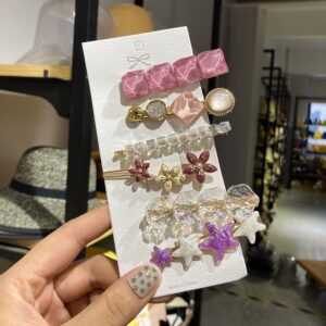 SET HAIR CLIPS 8 PZAS