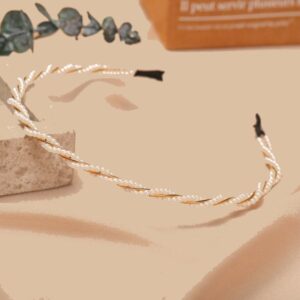DIADEMA PERLAS FRUNCIDO