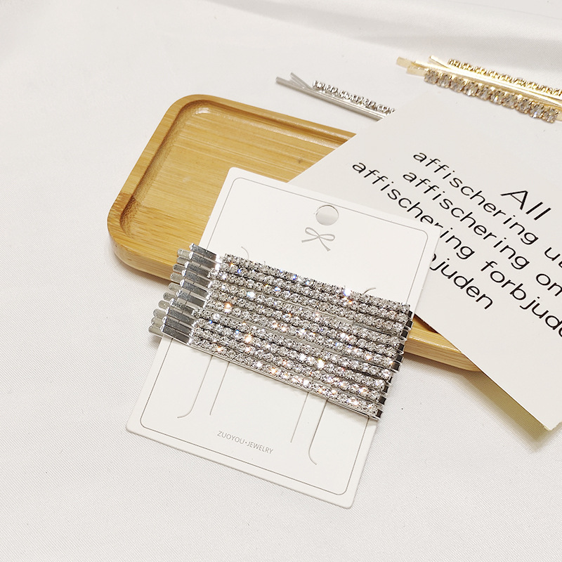 SET 10 HAIR CLIPS BRILLOS